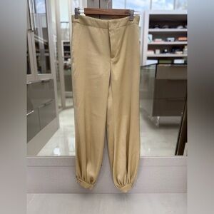Zara Yellow Satin Balloon Pants